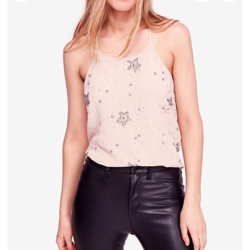 Free people sequin tank medium